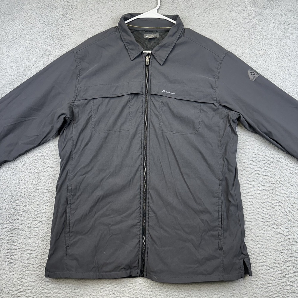 Eddie Bauer Jacket Mens Large Travex Full Zip Nylon Spandex Outdoor Lightweight - Picture 2 of 16